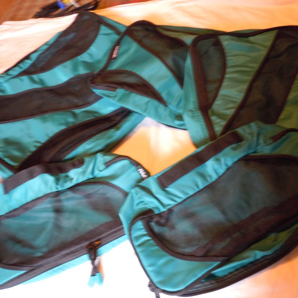 BAGAIL 2 SETS = 6 PACKING CUBES Double Pull Zip, LG/MED/SM, 2 each